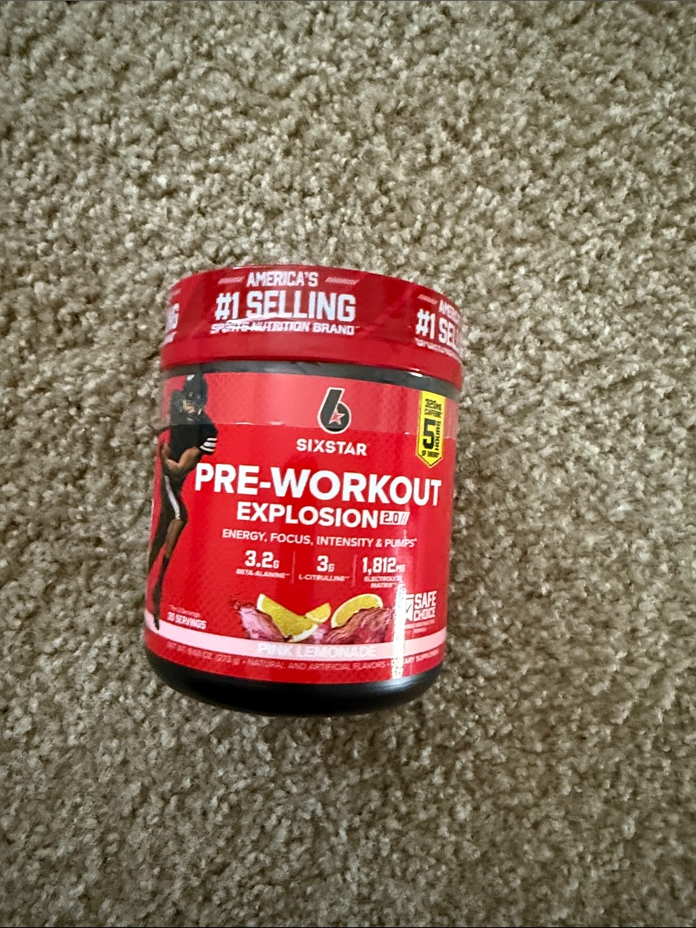 Pre-Workout Explosion 2.0 sixstar energy focus